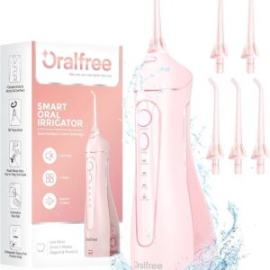 Oralfree Water Dental flosser Teeth Picks – Braces Cordless Oral Irrigator Portable Rechargeable